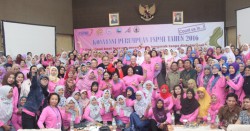 大会に参加したインドネシアの女性組合員