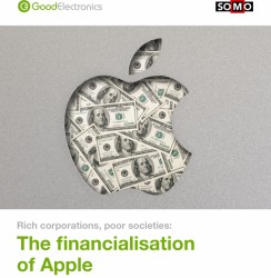 報告書『豊かな会社、貧しい社会：アップルの金融化』の表紙